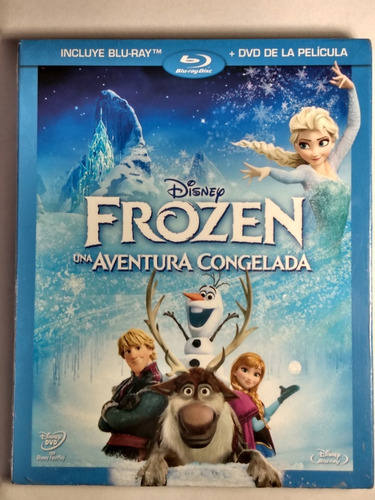 Disney Frozen Una Aventura Congelada Bluray + Dvd = 2 Discos