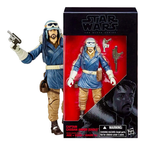 Boneco Star Wars The Black Capitão Cassian Andor Eadu Hasbro