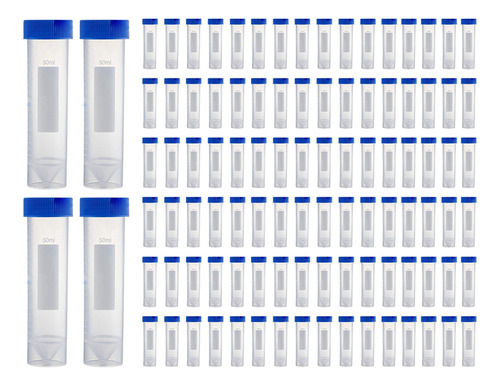 Tubos De Centrífuga Autónomos De 50 Ml, [paquete De 100], Pr