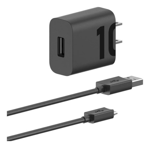Cargador Motorola 10w Salida Usb Con Cable Micro Usb (1mt)