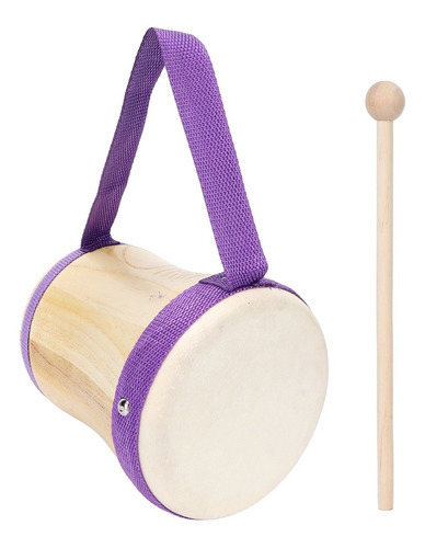 Tambor Para Niños Cuerpo De Madera De Piel De Oveja Percusió