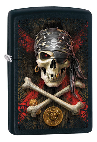 Zippo Encendedor Personalizado: Anne Stokes Pirate Skull - N