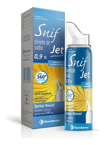 Snif Jet 0,9% Eurofarma 100ml Nasal Cloreto De Sódio