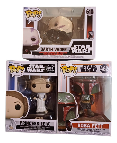 Funko Pop Pkte3 Star Wars 462, 595, 610 (cajas Con Daños)