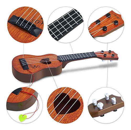 Hhobby Stars Niños Guitarra Juguete Musical Ukelele Instrume