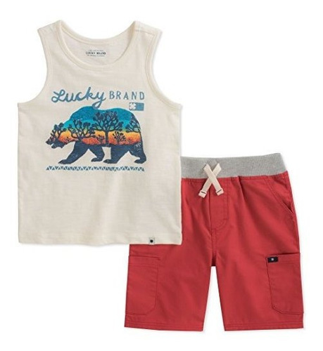 Lucky Brand Boys  Tank Top Shorts Set