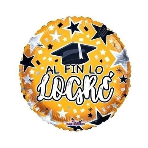 10pz Globo Metálico Graduacion Lo Logre Estrellas 18in 0gra0