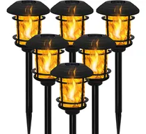 Comprar Dynaming 6 Pack Luces De Antorcha De Llama Solar Al Aire Lib