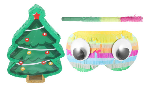 1 Juego De Piñatas Con Forma De Árbol De Navidad Para Fiesta
