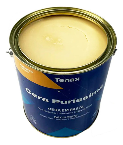 Cera Em Pasta Carnauba Transparente 1,2l - Tenax