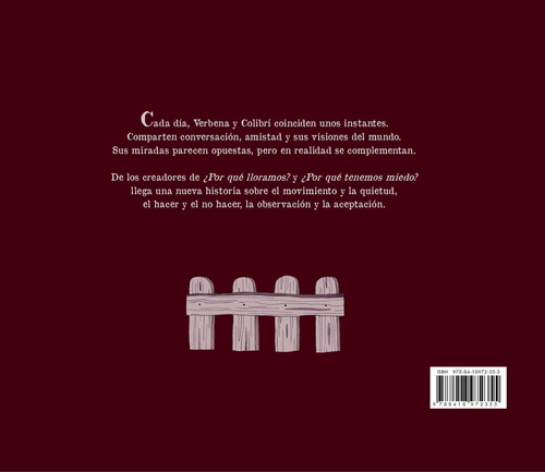 VERBENA Y COLIBRI, de Pintadera, Fran. Editorial Akiara Books, tapa dura en español