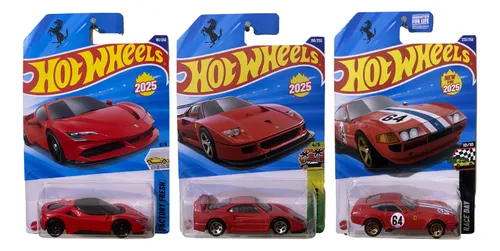 Hot Wheels Ferrari Sf90 F40 365 Gtb4 Mainline 2025 Kit Vermelho