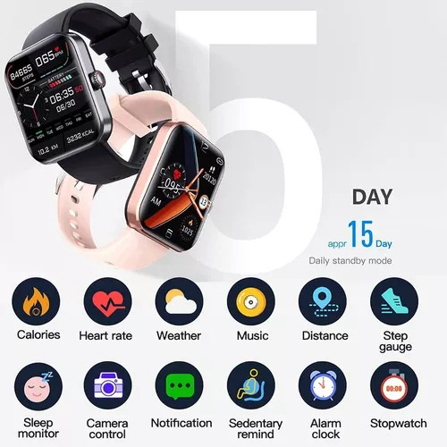 . Reloj Inteligente De Moda Con Monitor Deportivo