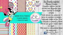 Comprar Papeles Fondos Digitales Minnie Tenista Kit Imprimible
