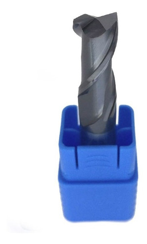 Fresa Metal Duro Revestida Plana 5mm 2 Filos Endmill