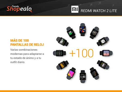 Imagen 4 de 8 de Smartwatch Reloj Xiaomi Redmi Watch 2 Lite Negro Gps +cuota*