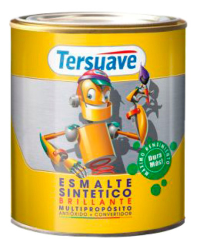 Esmalte Sintético Brillante Multipropósito Tersuave 0.50 L Color Amarillo Mediano