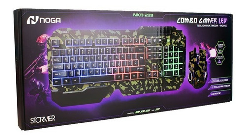 Combo Gamer Teclado + Mouse Noga Nkb-233 Camouflage.