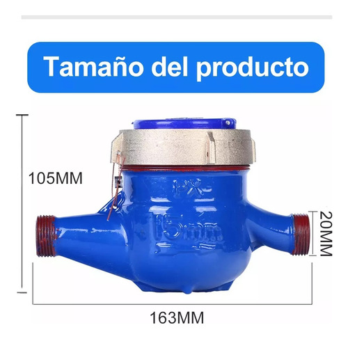 Medidor De Agua Potable Medidor De Agua 1/2 Chorro Único