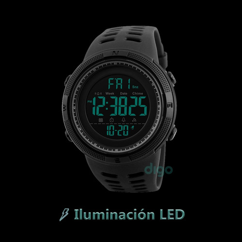 Imagen 7 de 7 de Reloj Hombre Skmei 1251 Crono Alarma Timer Sumergible Molts