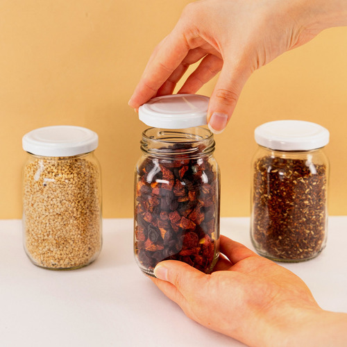 4 Tarro De Vidrio Para Conserva 250 Ml