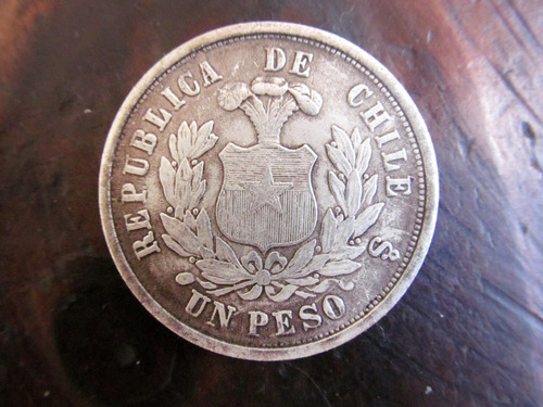 Antigua Moneda De Chile 1 Peso 1881 Réplica? 