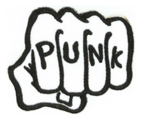 Parche Punk Puño Para Jeans,chaquetas,ect