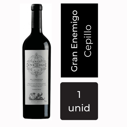 Vino El Gran Enemigo Cepillo Cabernet Franc 750ml Mp Drinks