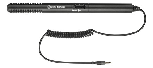 Micrófono De Condensador Shotgun Atr6550x Audio Technica Color Negro