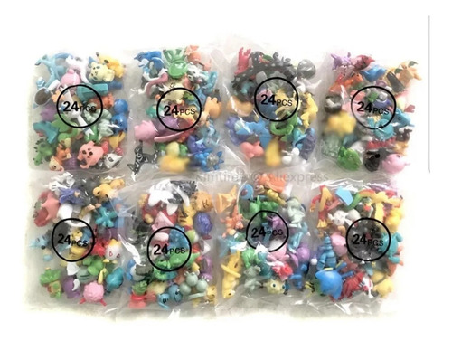 Imagen 3 de 5 de Juguete Pokémon 24 Figuras Coleccionable Pikachu Pokeball