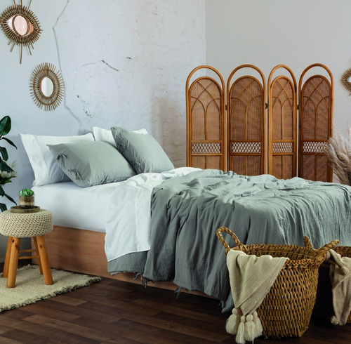 Imagen 6 de 10 de Kit Duvet Queen Palette 3 Piezas Tacto Simil Algodón