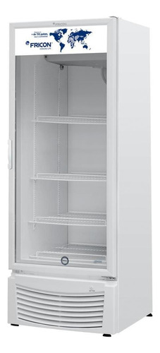 Expositor Vert Porta De Vidro 402l Fricon Vcfm402-2v000 220v Cor Branco