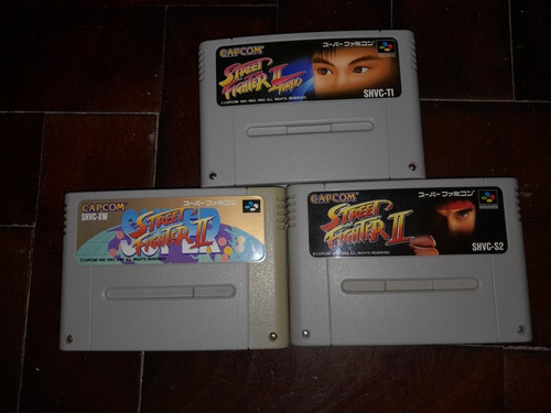 Lote Juegos Super Nintendo Saga Street Fighter 2 (orig/jap)