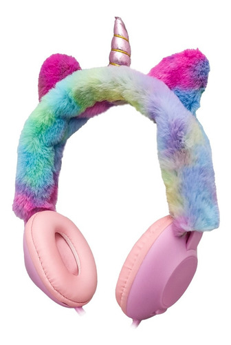 Auricular Unicornio Peluche Con Cable Ajustable