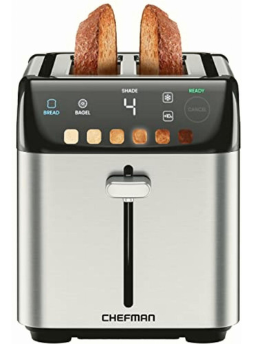 Chefman Smart Touch Tostador 2 Rebanadas Digital, 6