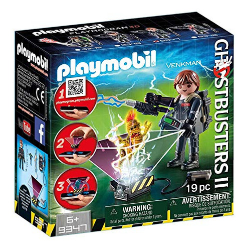 Figura 3d Playmobil Ghostbusters Ii Peter Venkman Playmogram