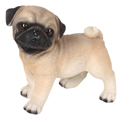 Estatueta Pug Bonita Decoração Enfeites De Animais Cachorro