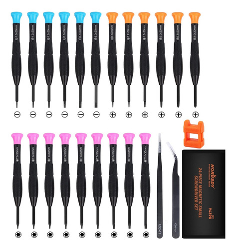 Juego De Destornilladores Horusdy Mini, 24 Piezas, Magnetic