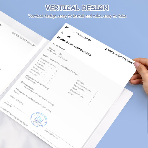 Carpetas De Plástico Para Portafolios Con Certificación De T