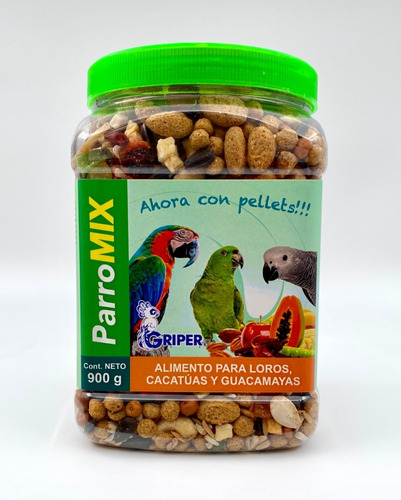 Alimento Completo Para Loros Y Guacamayas Parromix  900 G