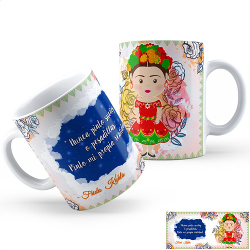 Taza Cerámica Frida Kahlo Ai Calidad