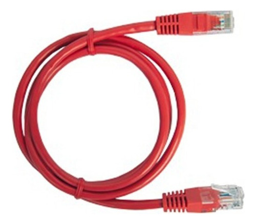 Patch Cord Cable Parcheo Red Utp Cat 5e 2 Metros Rojo
