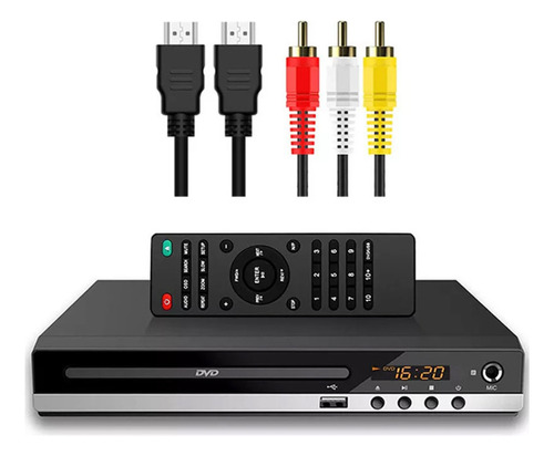 Reproductor De Dvd Usb Hd Adh Cd 1080p Con Karaoke Us