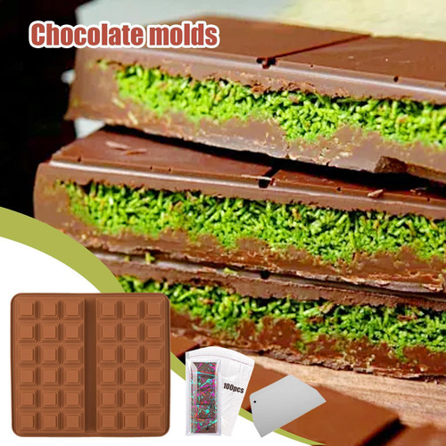 Molde De Silicona Para Barra De Chocolate Molde De Silicona