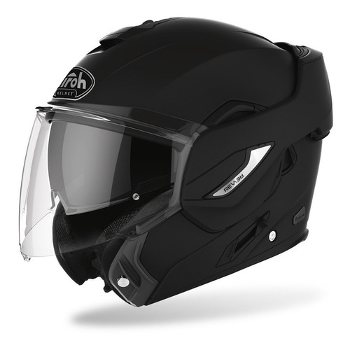 Casco Rebatible Airoh Rev 19/lentes Solares Int. Negro Mate