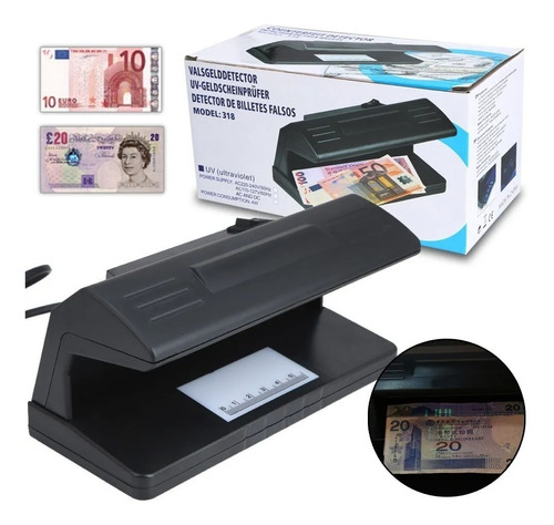 Probador Detector Provador Billetes Falsos Luz Uv