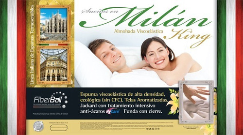 Combo Dos Almohadas King Viscoelastica Italiana Permium