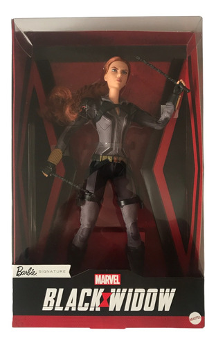 Barbie Black Widow Marvel Viuda Negra Signature Series Matte