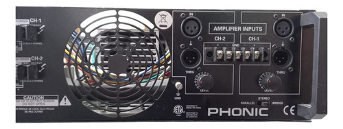 Potencia Amplificador Phonic Icon 700 -audiopatagonia- Gris Oscuro 850 W (Usado)