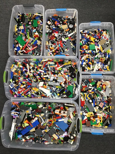 3 Kilos De Bloques Construcción Lego Granel Pedacería Segu